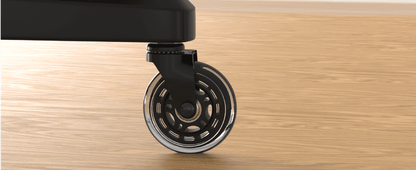 Lifelong Office Chair Wheels Replacement Rubber Chair Casters Safe for Hardwood Floors and Carpet, Set of 5, Heavy Duty Casters for Chairs Desks to Replace Office Chair Mats - Universal Size