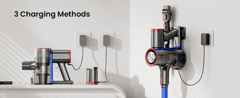 NADALY Cordless Vacuum Cleaner, 550W 45Kpa 65Mins Vacuum Cleaners for Home, Stick Vacuum with LED Display, Anti-Tangle, Self-Standing, 8-in-1 Lightweight Vacuum for Hardwood Floor/Carpet/Pet Hair