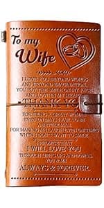 Daughter Gift from Mom, To My Daughter Leather Journal, 140 Page Refillable Writing Journal, Christmas Birthday Gifts for Daughter from Mom, Mother Daughter Gifts for Adults Daughter