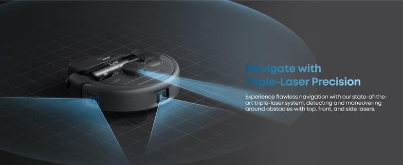 eufy Robot Vacuum 3-in-1 E20,with Versatile Stick and Handheld Vacuum Cleaner Combo,Self Emptying Up to 75 Days,Max 30,000Pa,Smart Obstacle Avoidance,Pro-Detangle,Ideal for Carpet,Crevices,Stairs