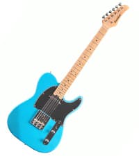KGD Solid Electric Guitar Consists of a Roasted Mahogany Body and Maple Neck,Professional/Full Size Mercury Electric Guitar for Adults