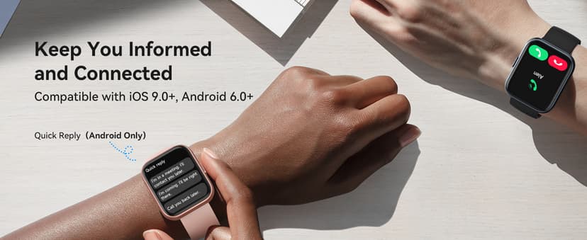 Smart Watches for Women, 1.85" Aleax Bulit-in Smart Watch for Android Phones & iPhones with Calls/Messages/Reminders, 120 Sport Modes Fitness Tracker Watch for Women with Heart Rate/Sleep/SpO2 Monitor