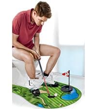 Toilet Golf, Toilet Golf Game Mini Golf - Gag Gifts for Men - Funny Dad Gifts, Funny Gifts for Men Boyfriend Brother, White Elephant Gifts for Adults