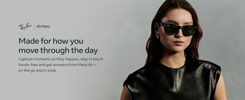 Ray-Ban Meta (Gen 2), Wayfarer, Matte Black | Smart AI Glasses for Men, Women — 2x Battery Life — 3K Ultra HD Resolution — 12 MP Ultra-Wide Camera, Audio, Video — Transitions® Grey Lenses