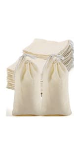 Hopttreely 100PCS Premium Sheer Organza Bags, White Wedding Favor Bags, 4x4.72 Jewelry Gift Bags for Party, Jewelry, Christmas, Festival, Bathroom Soaps, Makeup Organza, Wrapping Supplie