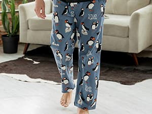 Lazy One Funny Ocean Pajama Pants For Men, Men's Separate Bottoms, Lounge Pants, Fishing PJs