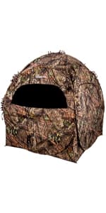 Ameristep Doghouse Run & Gun Hunting Blind | Lightweight 2 Person Ground Blind in Mossy Oak Break-Up Country, One Size