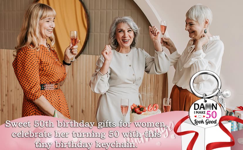 50th Birthday Gifts for Her Him Cool Gifts for 50th Birthday Decorations 50 Year Old Gift for Women Birthday 50 Years Old Gift Present For Turning Happy 50 Birthday Decorations Ideas For Friends