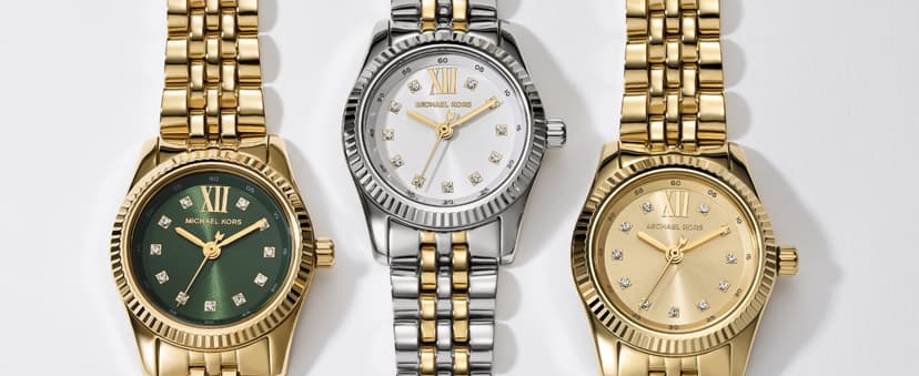 Michael Kors Lexington Women's Watch, Stainless Steel Bracelet or Leather Watch for Women