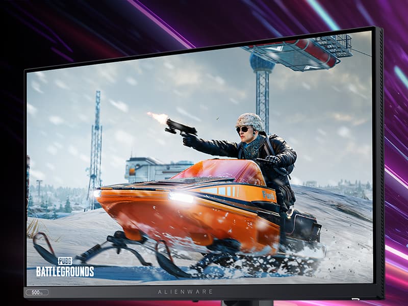 Alienware AW2524HF Gaming Monitor - 24.5-inch (1920x1080) 500Hz (Overclock) 0.5ms Display, Height/Tilt/Swivel/Pivot Adjustability, 3yr Advanced Exchange-Black