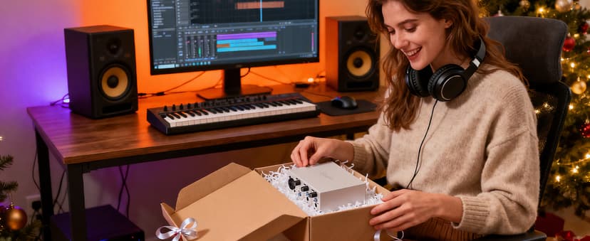 Synido USB C Audio Interface for Recording Music, Streaming, Podcasting with XLR, Line Input, 24bit/48kHz, 48V Phantom Power, 2-channel, Silver