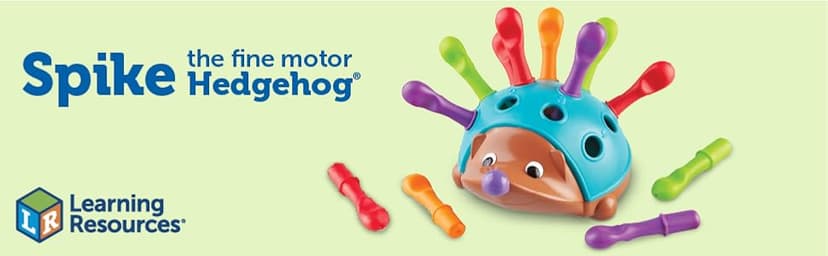 Learning Resources Spike The Fine Motor Hedgehog - Toddler Montessori Toys, Stacking Shape, Gifts For Boys And Girls, Sorting And Matching Skill Activities, Educational Games, Kindergarten