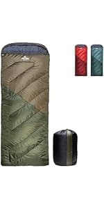 Teton Celsius Regular, 25F, 20F, 0F Degree Sleeping Bags, All Weather Bag for Adults and Kids, Camping Made Easy and Warm, Travel Sack Included