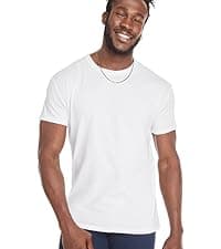 Hanes Packs, Stay-Tucked Soft Cotton, Best Undershirts for Men, White/Black/Asstd Multipacks