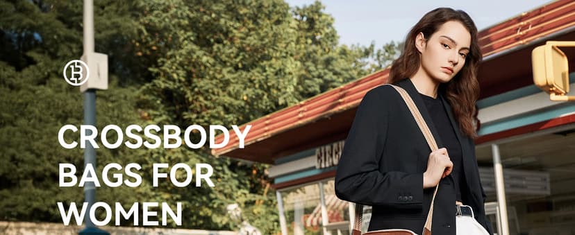 BOSTANTEN Quilted Crossbody Bags for Women Vegan Leather Purses Small Shoulder Handbags with Wide Strap