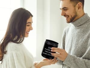 Homsolver Gifts for Dad, Fathers Day Christmas Birthday Dad Gifts from Daughter Son - Sandalwood Scented Candle (7OZ)