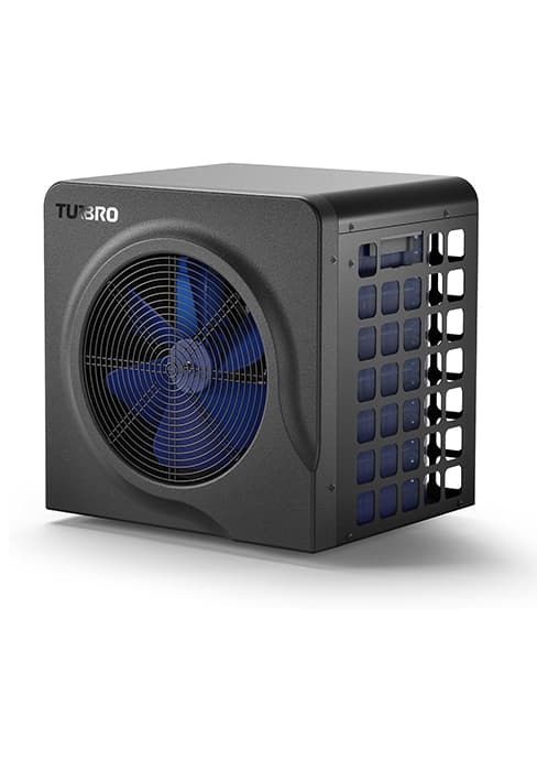 TURBRO 50,000 BTU Inverter Swimming Pool Heat Pump, Electric Pool Heater for in and Above-Ground Pools up to 16,000 Gallons, WiFi Enabled, Timer, 15.90 COP, 220-240 V, IPX4-Waterproof, Beluga Series