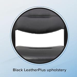 Boss Office Products B9539 Leather Sled Base Side Chair in Black, 250