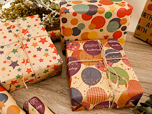 Kraft Wrapping Paper,Colorful Happy Birthday Pattern For Boys Girls, Perfect For Birthday Party, Baby Shower NESCCI Birthday Wrapping Paper,Gift Wrapping Paper Roll-17 inch X 32.8 Feet B0D3X3XZQC