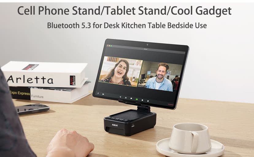 Gifts for Men Him, Cell Phone Stand with Bluetooth Speaker&Led Color Changing Light, Unique Gifts for Women Dad Her Husband, Cool Tech Gadget Wireless Speaker, Birthday Gifts for Men, Ideal Gifts