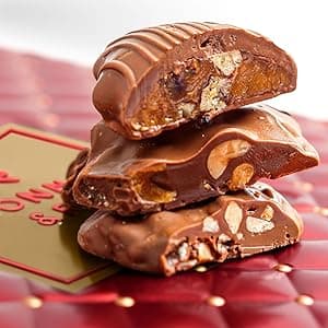 Christmas Chocolate Gift Basket – Gourmet Holiday Snack Gift Box Idea in Keepsake Tin – Men, Women, Corporate, Food Set- Bonnie and Pop