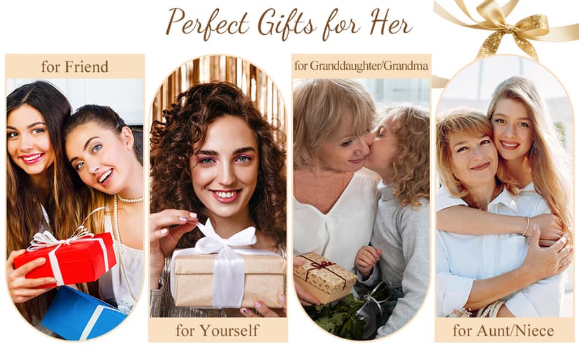 JoycuFF Woman Birthday Gifts Idea Friendship Gifts For Women Best Friends Besties Aunt Female Mom Daughter Granddaughter Gf Anniversary Christmas Graduation Healing Stone Crown Gifts For Her