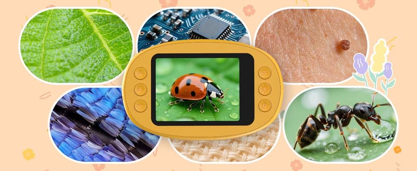 1000X Handheld Digital Microscope for Kids: Pocket Microscope with 2.0" IPS Screen - STEM Toys Birthday Gifts for Girls Boys Child - Portable Edu Science Kits Toddler Age 3-6 6-12 B0FFSSWTB6