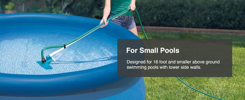 Intex 28002E Cleaning Maintenance Swimming Pool Kit with Vacuum, Surface Skimmer, and Telescoping Pole for Above Ground Pools (Pool Sold Separately)