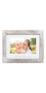 Pearhead Me and My Grandpa Picture Frame, Baby Keepsake Photo, Gender-Neutral Nursery Décor, First Father's Day, Grandparents Gift, White