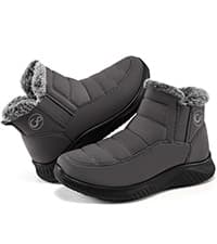 Ecetana Womens Snow Boots Winter Shoes: Ankle Booties Warm Fur Lined Waterproof Non-Slip Boots for Women