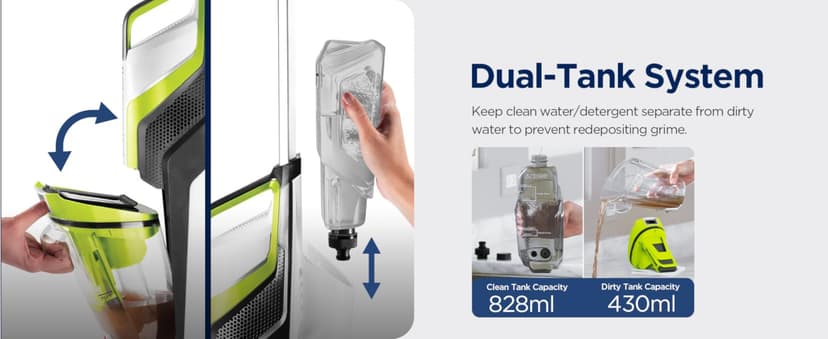 Bissell Crosswave Turbo Vacuum Mop All in One Wet and Dry Vac Combo Hard Floor & Area Rug Cleaner, 3888A