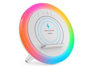 Bluetooth Speaker with Lights, Wireless Charging Speaker, Best Birthday Gift Ideas Teenage,Applicable for Bedroom/Teen Girl Gifts/Please use The Original Adapter(5W Wireless Charging)