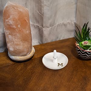 HOME SMILE Ring Holder Printed Ring,Engagement Engaged Wedding Bridal Gifts for Newly Engaged Friend,Daughter, Sister,Newlyweds,BFF