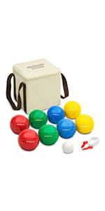 GoSports Ladder Toss Indoor & Outdoor Game Set with 6 Soft Rubber Bolo Balls and Travel Carrying Case - Choose Pro or Classic