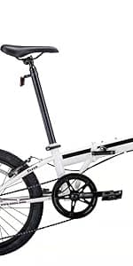 ZiZZO Campo 20 inch Folding Bike with 7-Speed, Adjustable Stem, Light Weight Frame