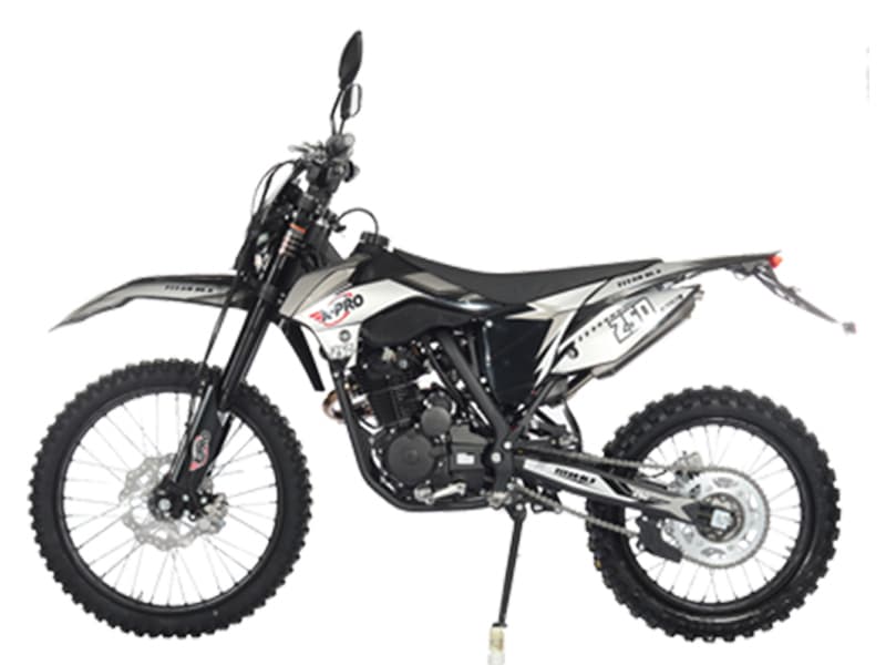 X-PRO Titan DLX 250cc Gas Dirt Bike Pit Bike Adult Bike,Big 21"/18" Wheels, Zongshen Engine! (Red)