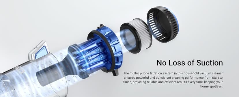 Eureka Pet Upright Vacuum Cleaner for Carpet and Hard Floor, Powerful Bagless Vacuum Cleaner for Home with HEPA Filter and Pet Tool, OmniVerse NEU801BL with QuickShift Technology, Blue