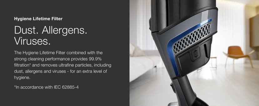 Miele Triflex HX1 Cordless Stick Vacuum Cleaner, 60 min runtime, Graphite Grey / Blue