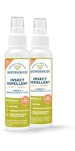 Wondercide - Mosquito, Tick, and Insect Repellent with Natural Essential Oils - Bug Spray and Killer - Safe for Family - Rosemary 2-Pack of 4 oz Bottle