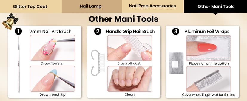 Beetles Gel Nail Polish Kit with U V Light -54 Pcs Gel Nail Kit Four Seasons Glow 32 Colors Set with Base Matte & Glossy Top Coat Soak Off Home Salon DIY Manicure Christmas Gifts for Women Teen Girls