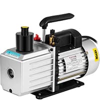 VEVOR 7 CFM Dual Stage HVAC Vacuum Pump, 1/2 HP Rotary Vane Vacuum Pump with Oil Bottle, for HVAC Repair, Refrigeration Maintenance, Resin Degassing, Compatible with R12, R22, R134a, R410a Refrigerant