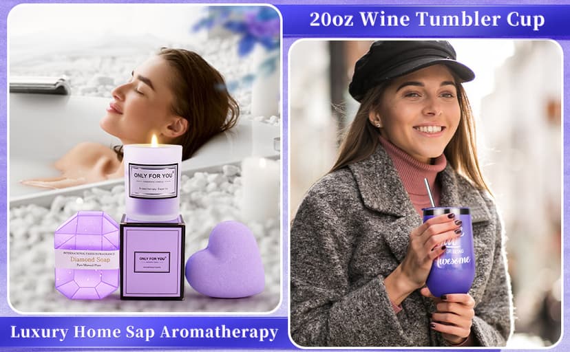 Fortuning's JDS 13PCS Thank You Gifts for Women,Appreciation Spa Thoughtful Unique Office Gift Mothers Day Gifts for Coworker Nurse Friends Boss Teacher Mom Her Appreciation Gift Boxes Holiday Basket