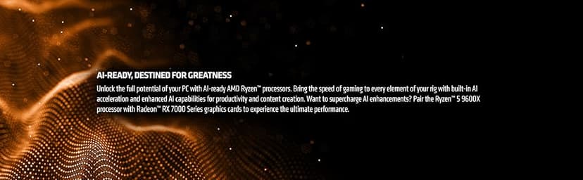 AMD Ryzen™ 5 9600X 6-Core, 12-Thread Unlocked Desktop Processor