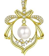 Pearl necklaces Gifts for women gifts for mom gifts for wife gifts for grandma gifts for her gifts, Valentines Day gifts Mothers Day Gifts Christmas day gifts, Birthday Gifts Anniversary