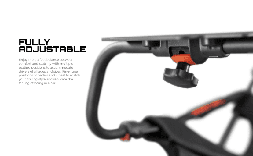 Playseat Challenge Racing Simulator Cockpit | Foldable & Adjustable | for High Performance Sim Racing | Compact & Flexible | Supports All Steering Wheels & Pedals | for PC and Console