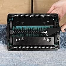 Yocada Carpet Sweeper Cleaner for Home Office Low&Undercoat Carpets Rugs Pet Hair Dust Scraps Paper Small Rubbish Cleaning with a Brush Blue