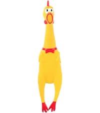 POPLAY 42PCS Flying Chicken Slingshot, Party Favors Treasure Box Toys for Kids 4 to 8, Flicking Rubber Chickens Finger Toys for Christmas Stocking Stuffers, Classroom Prizes, Xmas Gifts Goodie Bag