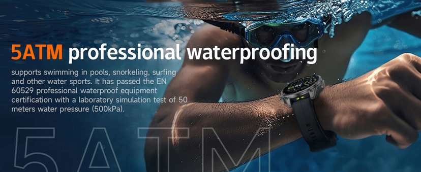 afoloery GPS Running Watch and Outdoor Smartwatch, AMOLED Display, Built-in LED Flashlight,Multisport GPS Smartwatch,5ATM Waterproof,Fitness Tracker up to 15 Days of Battery