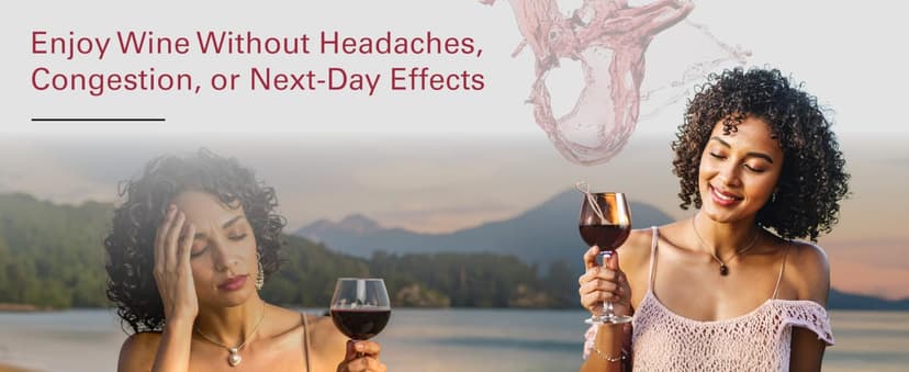 PureWine The Wand Wine Purifier - Red & White Wine Filters for Histamines & Sulfites, Sulfite Remover Sticks, Helps Allergies & Headaches, Gift Accessories for Women & Men - 8 Wands, Silver