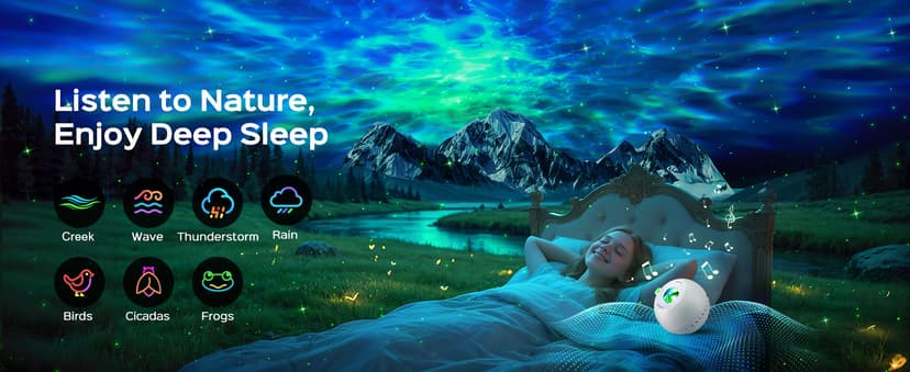 Birthday,Christmas,7 Brightness,Green Star,4 Speed,Bluetooth,Remote,Timer,Teen,Bedroom Decor,Party,Relax,Led Lights,Lava Lamp One Fire Galaxy Projector,15 Colors,Gifts for Girls&Women&Boys,White Noise B0DCYLKPWB